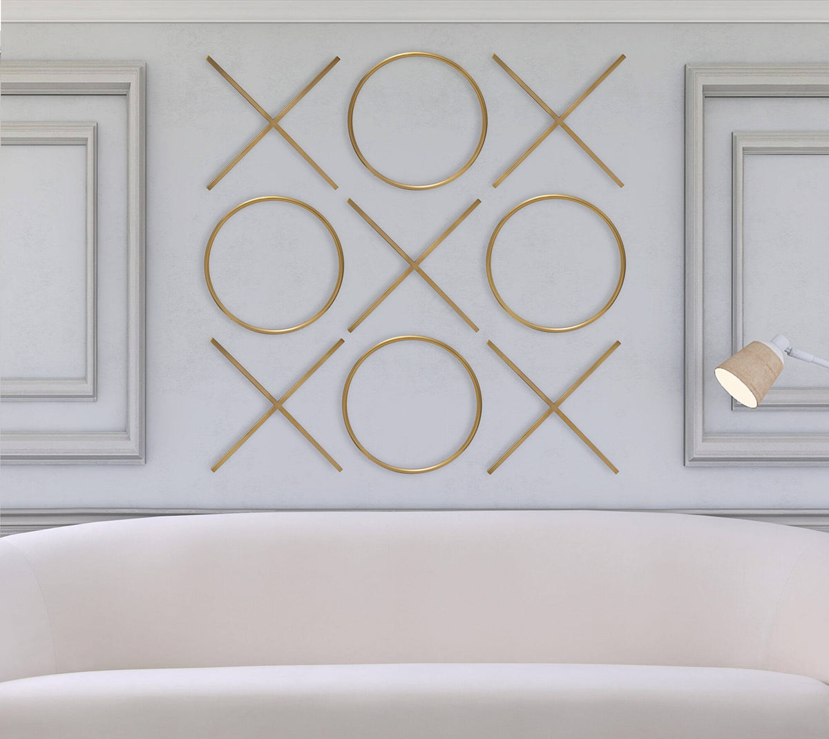 Gold Stainless Steel Wall Decor Y146