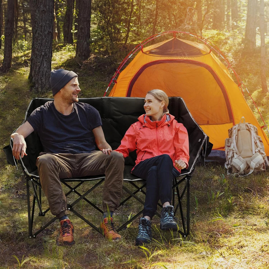 Heated Double Folding Camping Chair D50009