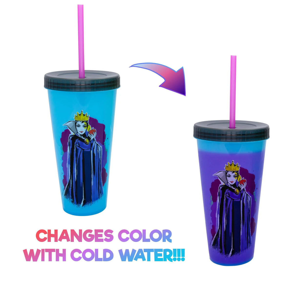 Set of 4 Color-Changing Plastic Tumblers K446593