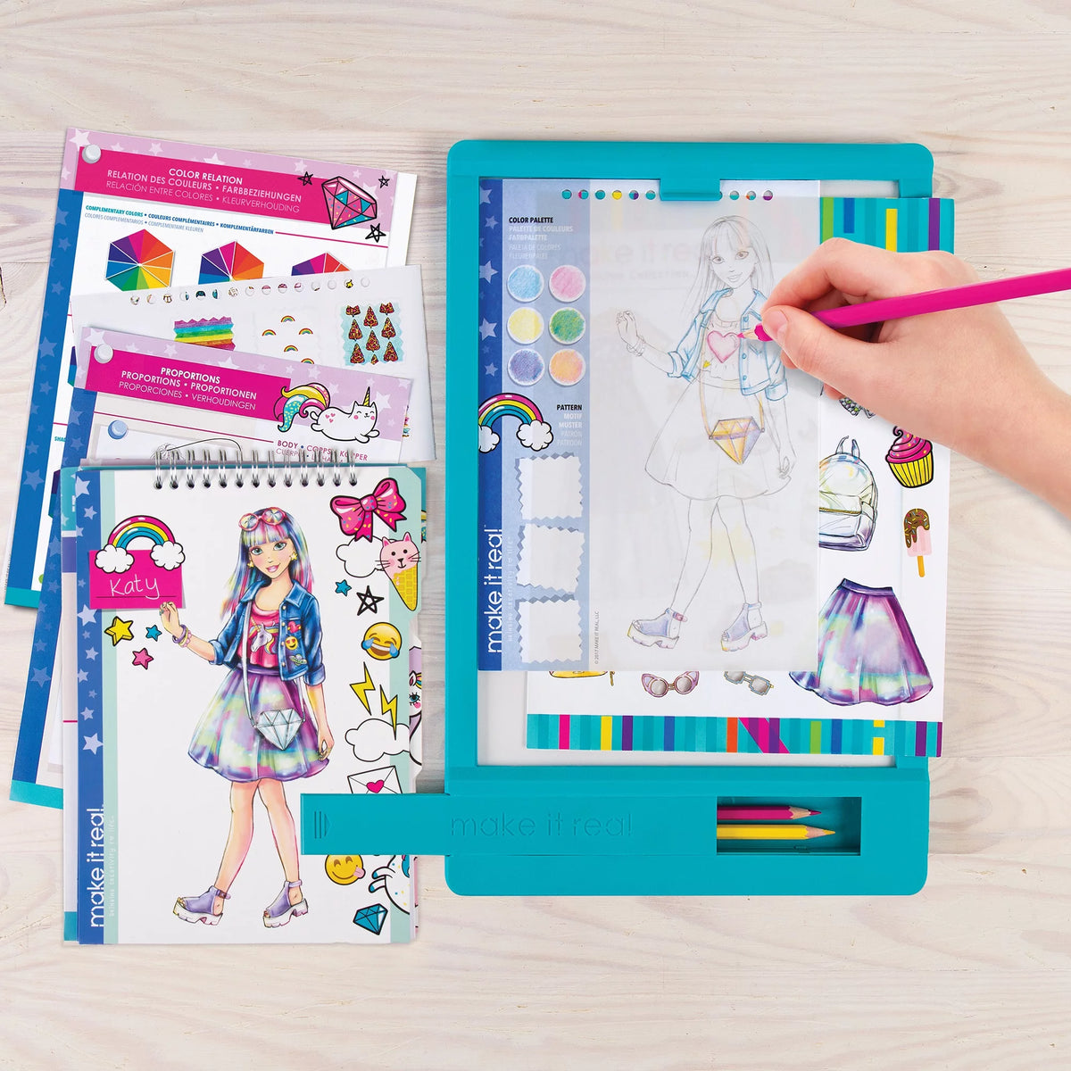Fashion Design Tracing Light Table 8 Piece Kit L229792