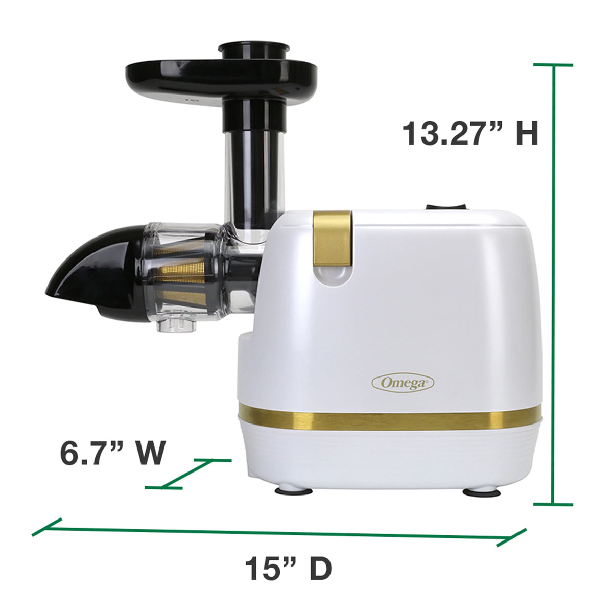 White Compact Masticating Juicer N125235