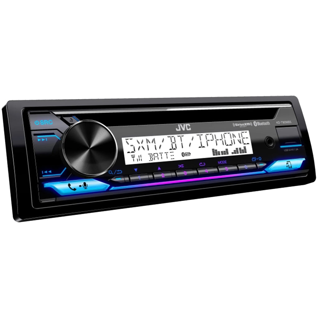 Single DIN Marine Bluetooth USB AUX AM/FM CD Receiver with 2x 6.5 120W Marine Speakers X147940