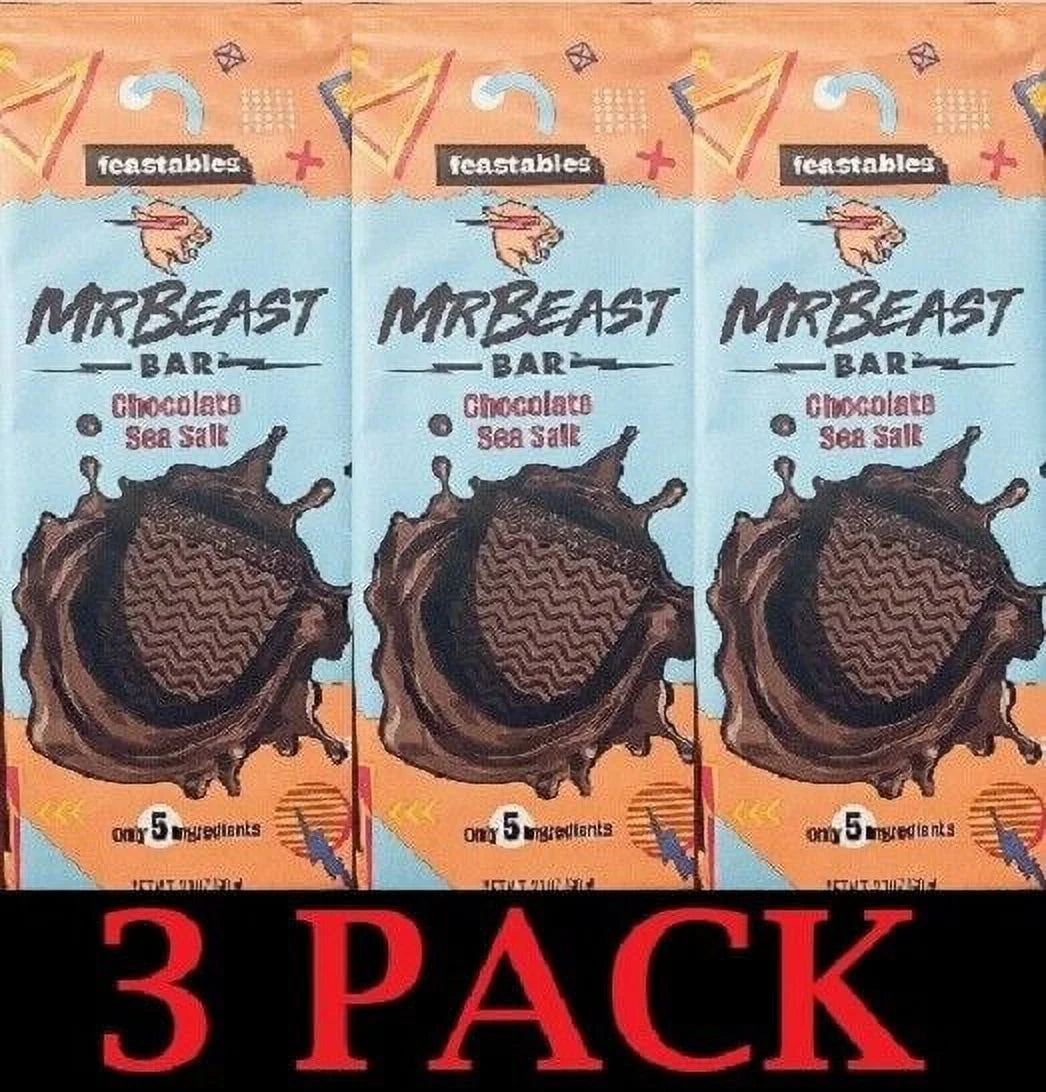3 PACK Chocolate Sea Salt Bar 2.1 oz N950186
