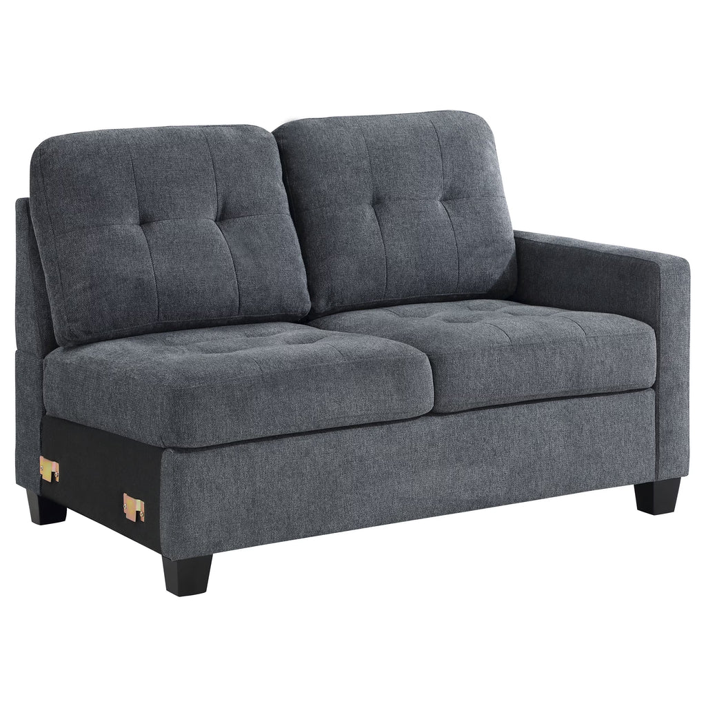 Steel Grey Upholstered Chair G586