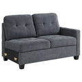 Steel Grey Upholstered Chair G586