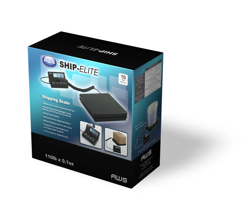 Black Low Profile Shipping Scale with Backlit LCD B861889