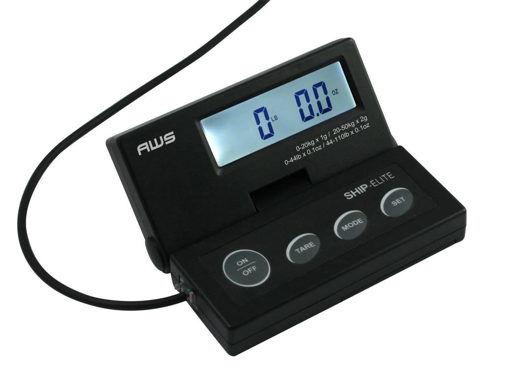 Black Low Profile Shipping Scale with Backlit LCD B861889