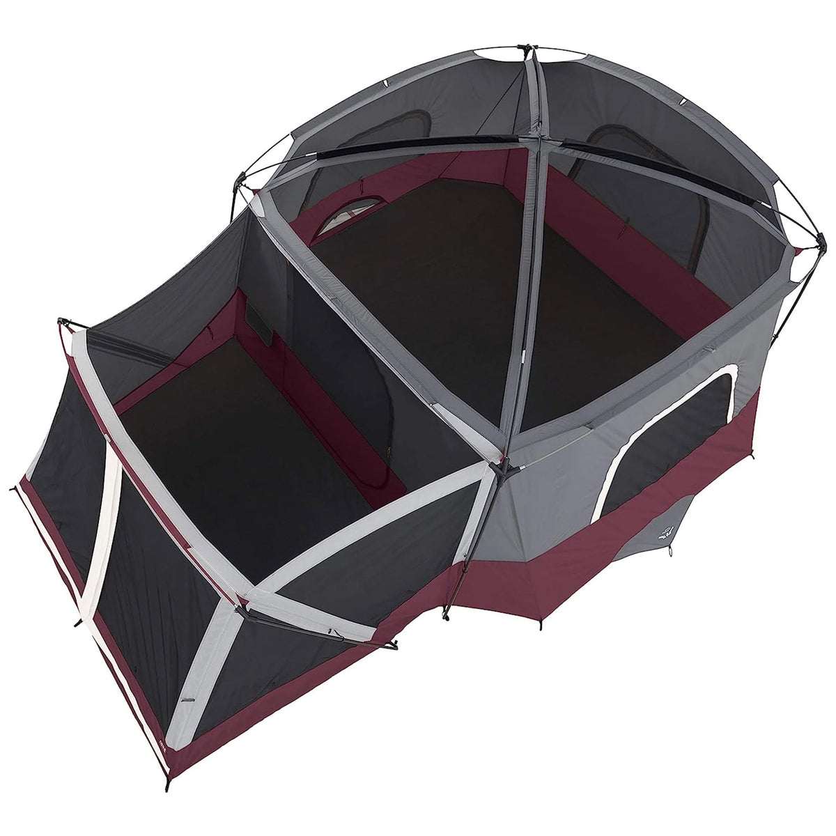 11-Person Camping Cabin Tent with Screen Room, Red X10914
