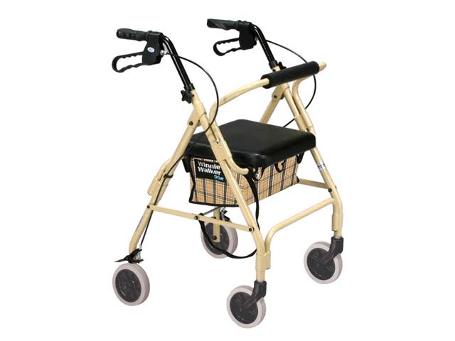 Flame Blue Rollator Walker K36024
