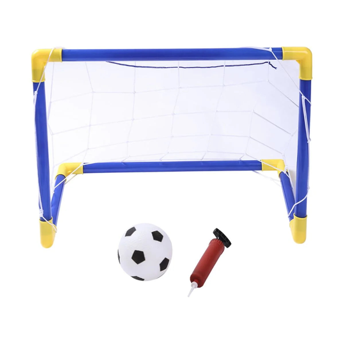Folding Mini Soccer Ball Goal Post Net Set E85686