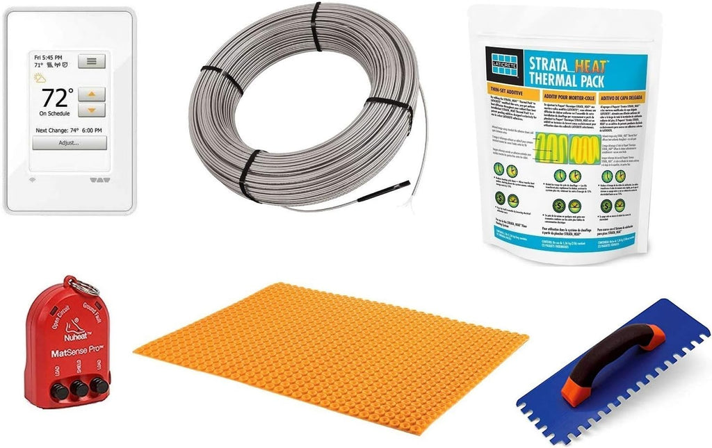 Floor Heating Kit with WiFi Touchscreen Thermostat B966