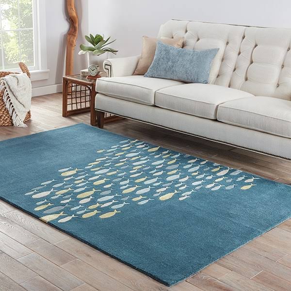 Blue Harbor Gray 1.6x1 Rug W303