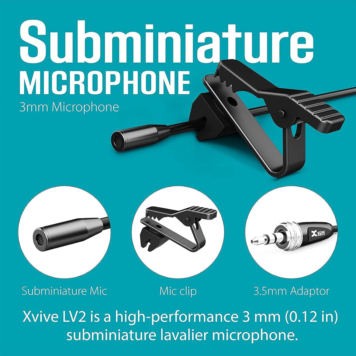 Wearable Microphone for Wireless Lavalier Microphone System G2687