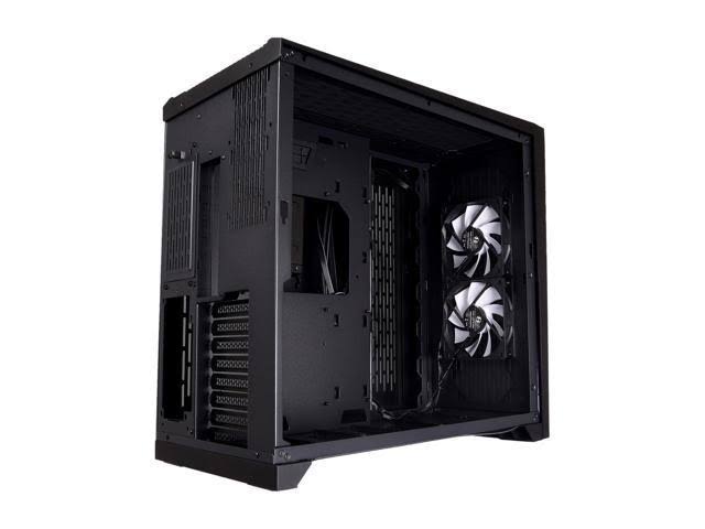 Black SECC Tempered Glass ATX Mid Tower Computer Case C9068