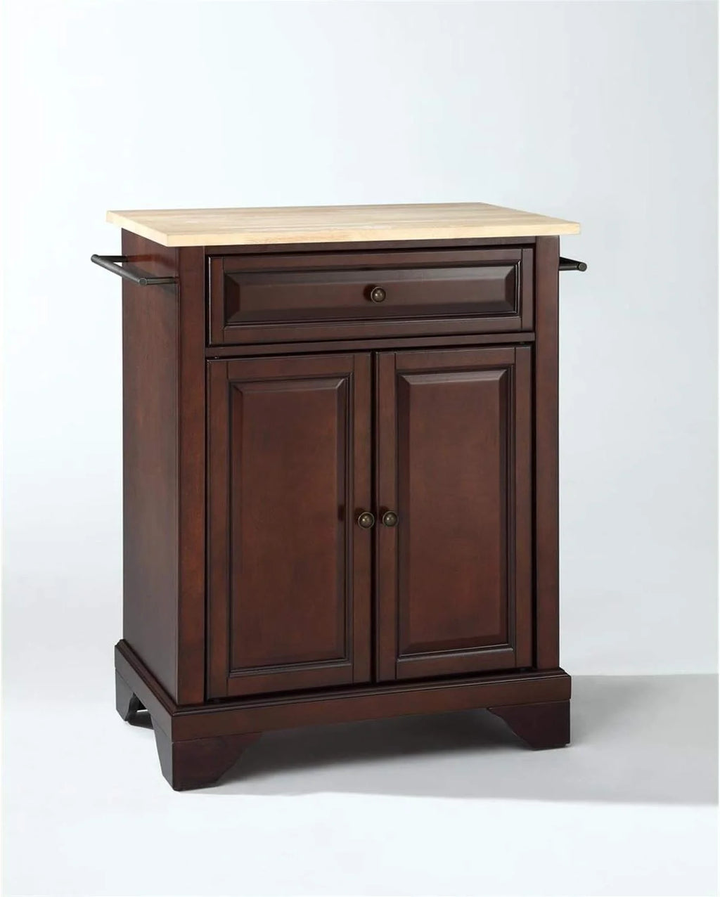 Kitchen Island With Natural Wood Top X44807