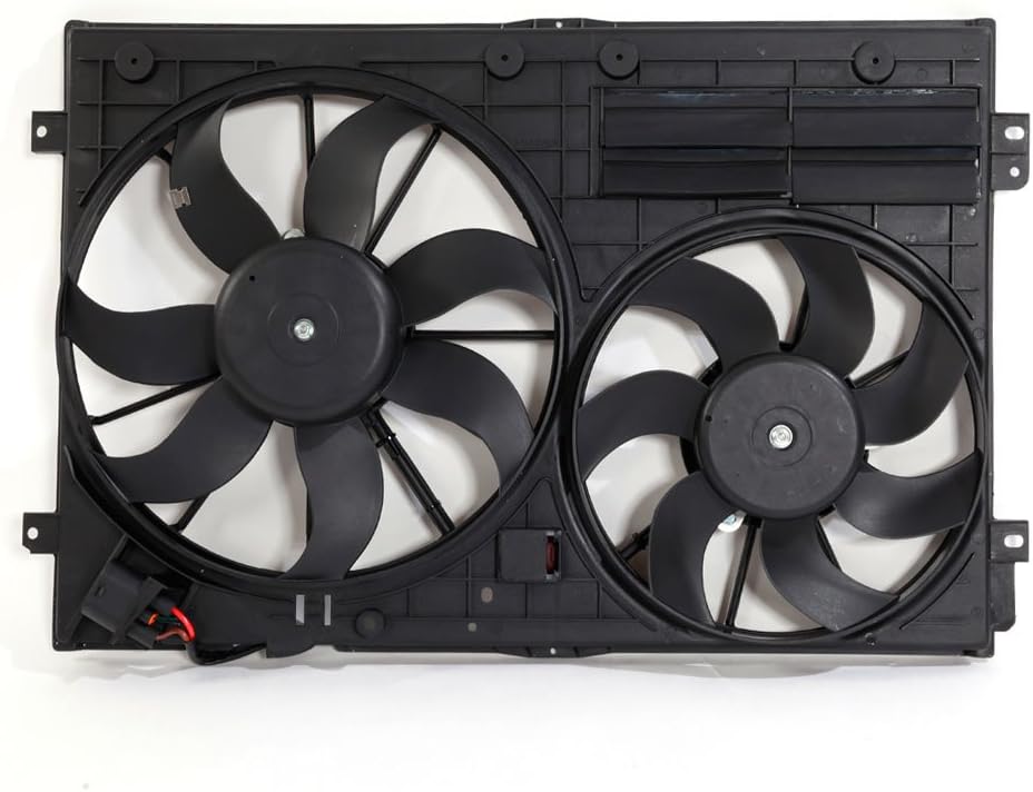 Engine Radiator Dual Fan Assembly Compatible with Volkswagen Audi 2.0L 1984CC Z6180