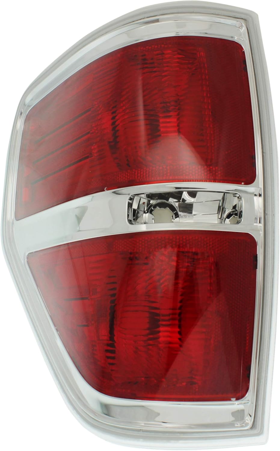 Tail Light Lens and Housing Compatible with 2009-2014 Ford F-150 Styleside Chrome trim Driver Side Pack of 2 W320696