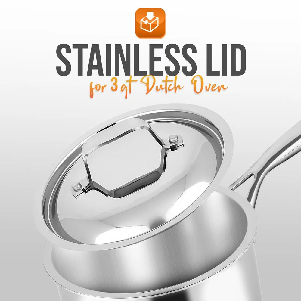 Stainless Steel 3 Quart Saucepot with Lid R322