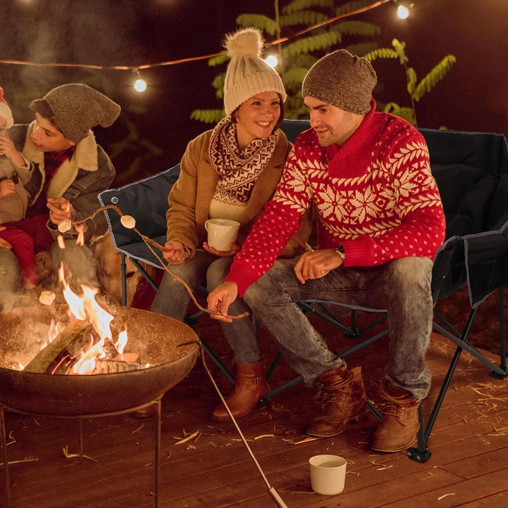 Heated Double Folding Camping Chair D50009