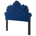 Blue Velvet Tufted Headboard V629985