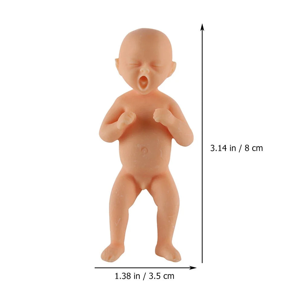 Set of 2 Resin Doll Statue Decor J298