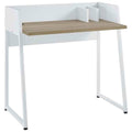 White Natural Wood Writing Desk C975