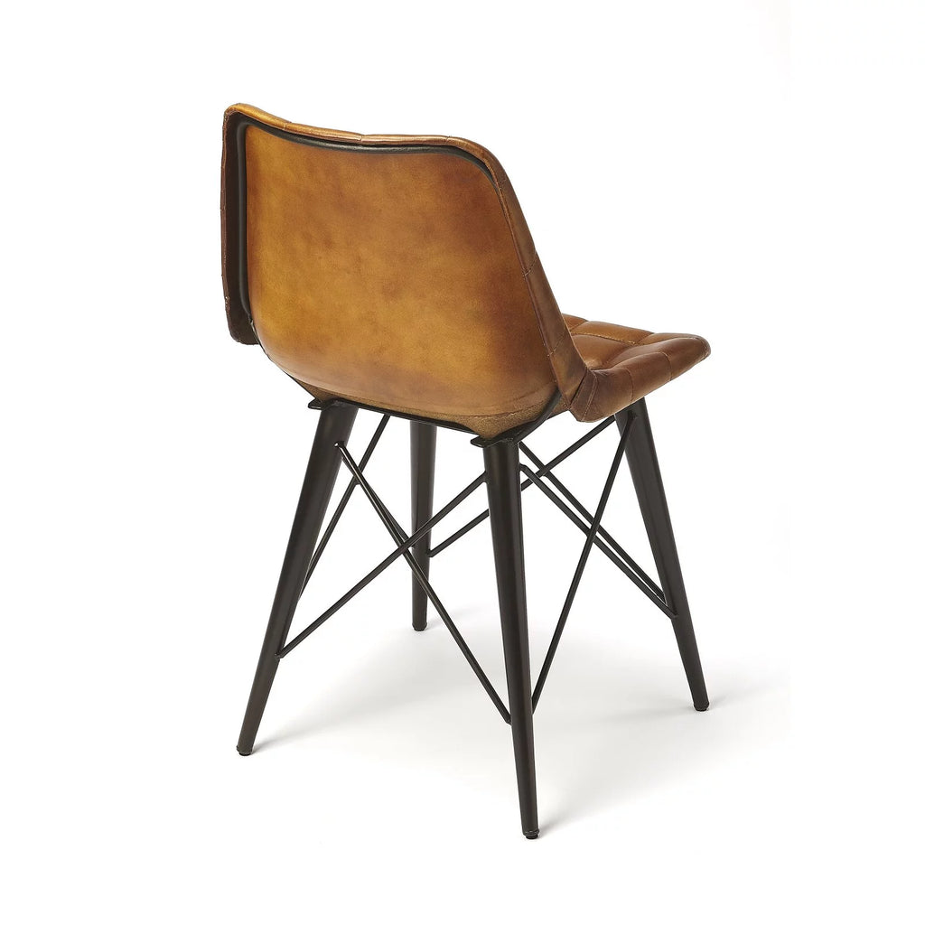 Leather Side Chair Y422