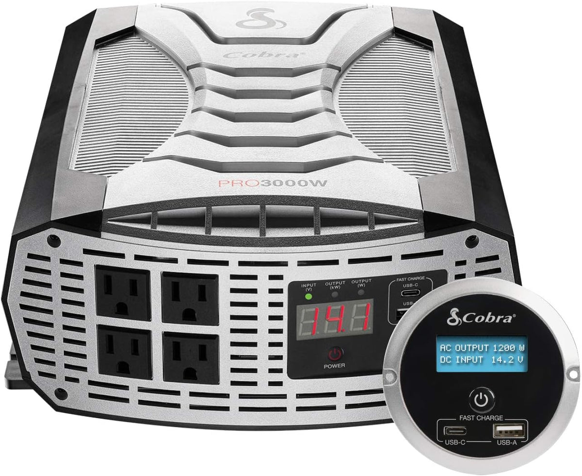 3000W Power Inverter with 4 AC Outlets and 2 USB Ports H340