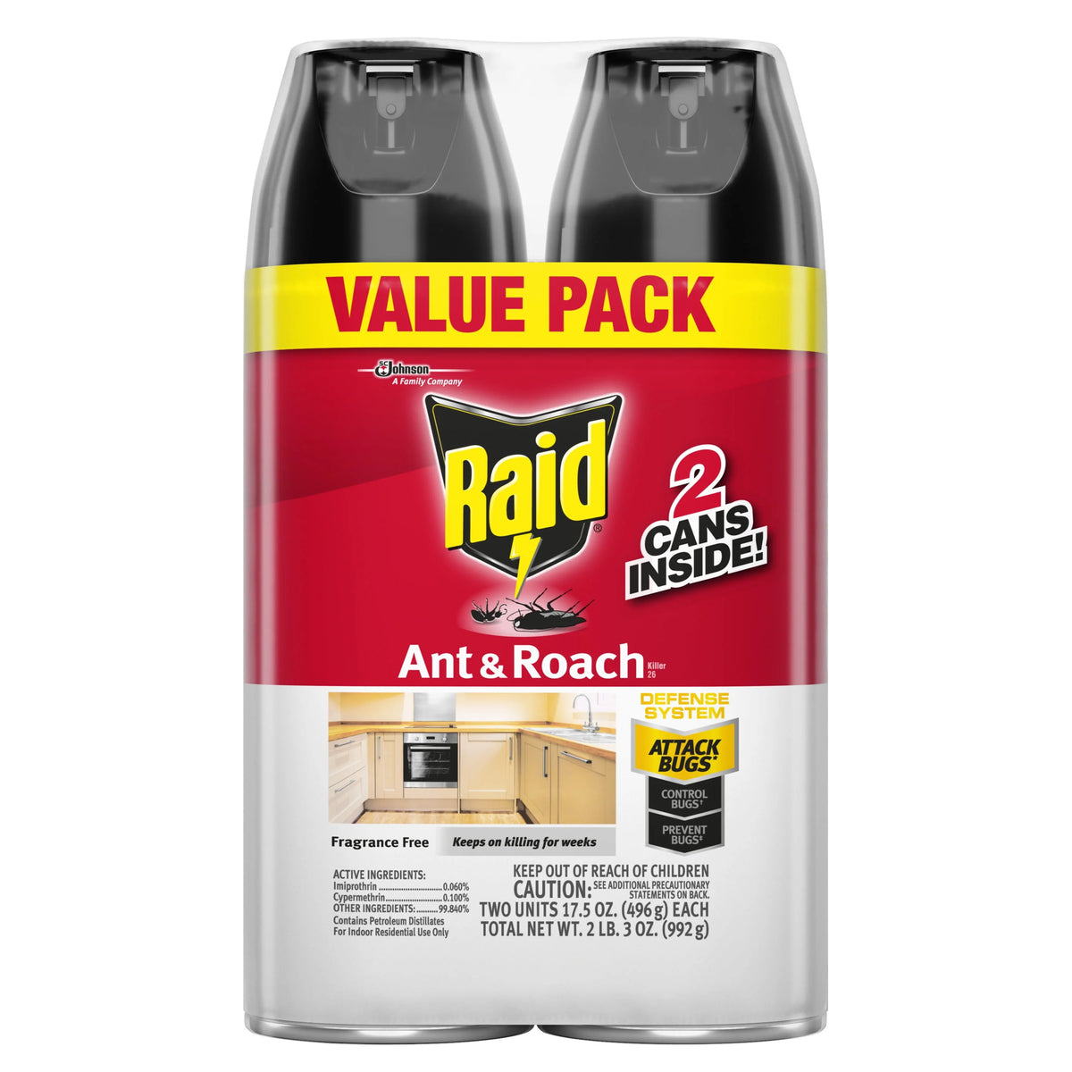 Fragrance-Free Ant & Roach Killer 17.5 fl oz 2 ct S29061
