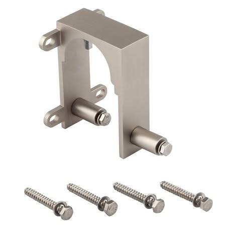 Sliding Door Hardware Bypass Bracket Satin Nickel U385369