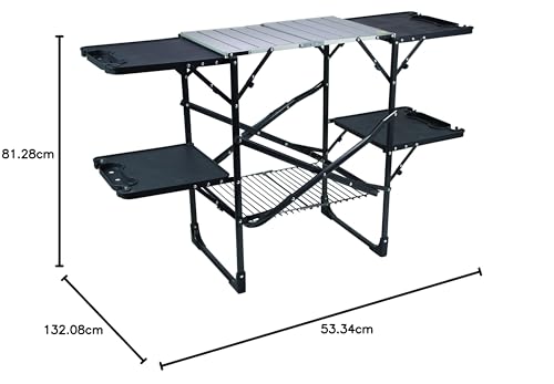 Portable Folding Cook Station with Heat Resistant Tabletop O57246