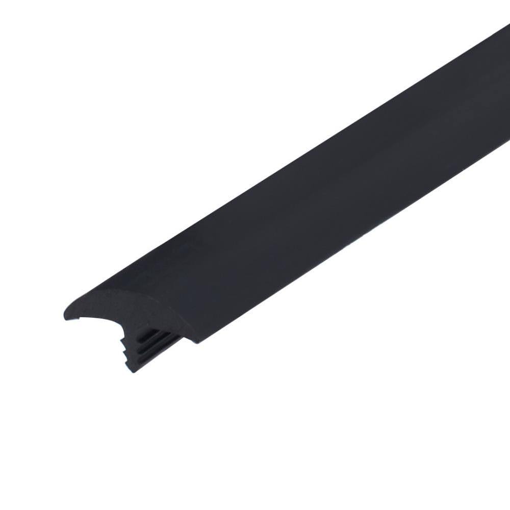 Black Flexible PVC Tee Molding 25 Foot Coil G515099