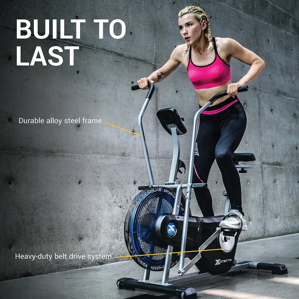 Exercise Bike with Wind Resistance and LCD Display E1875