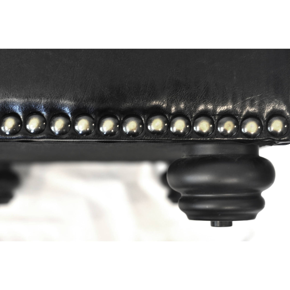 Black Storage Ottoman N10799
