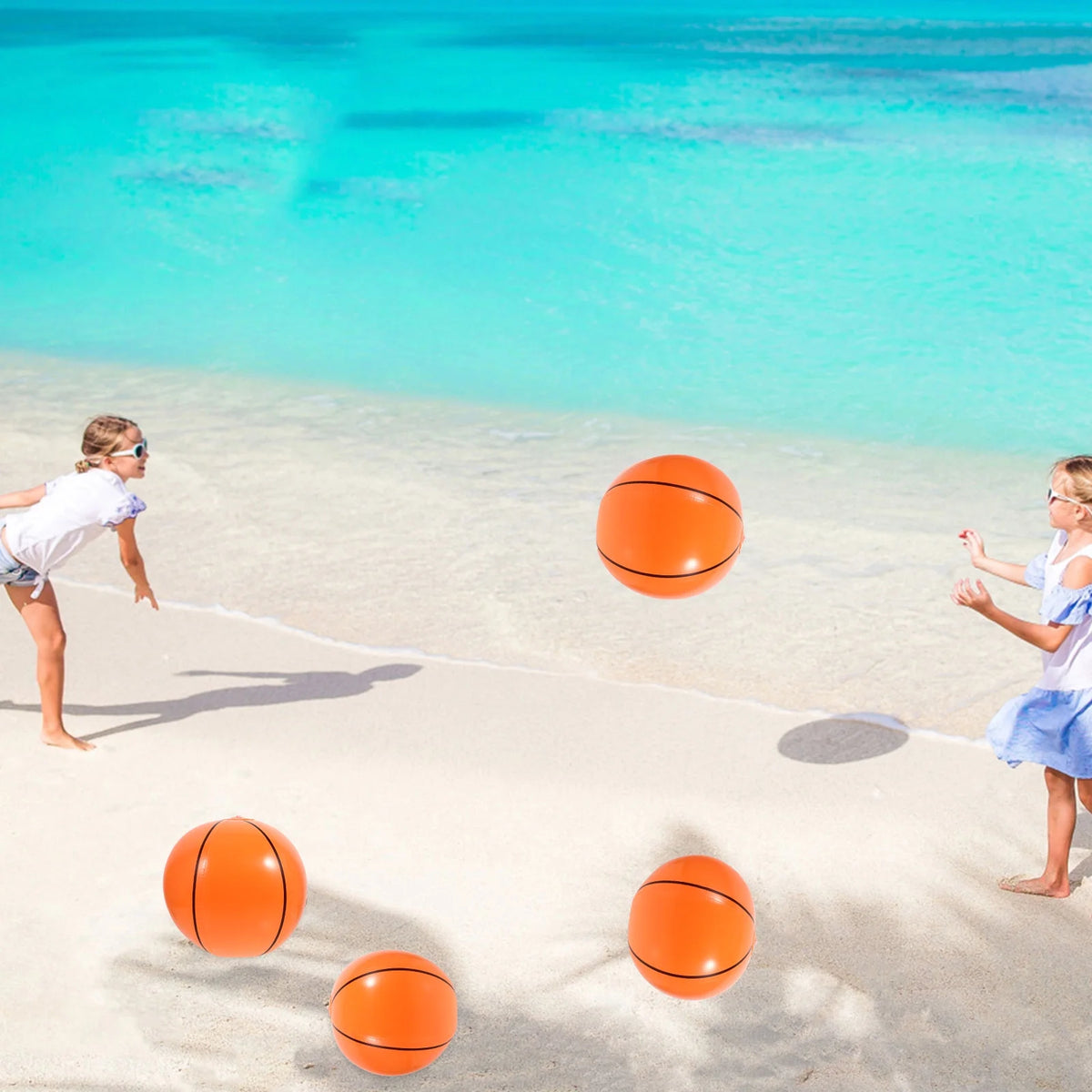 Inflatable Beach Ball Basketball Toys F35321