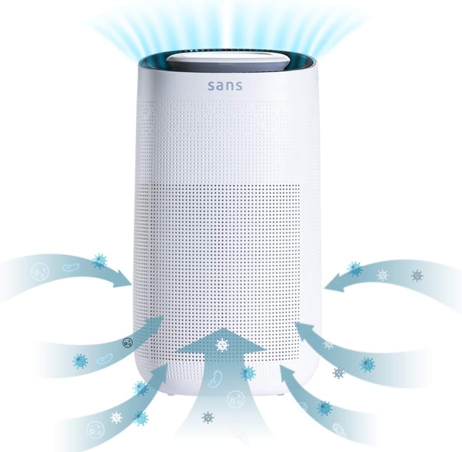 HEPA 13 Air Purifier with Activated Carbon and UV-C Light Q65650