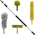 30 Foot Extension Pole Cleaning Kit with Dusting Attachments and Squeegee T108