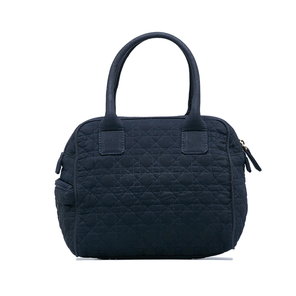 Pre-Owned Nylon Fabric Blue Top Handle Handbag L35107