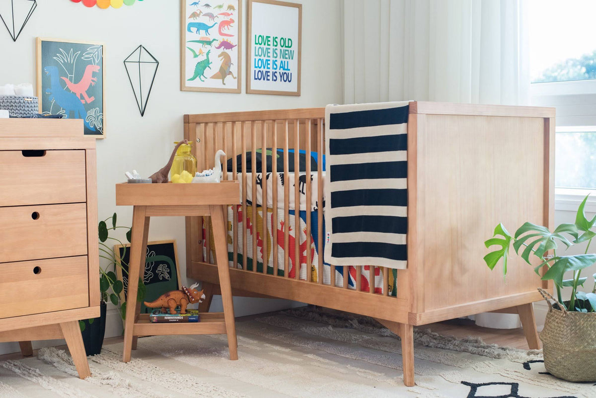 Natural Washed Convertible Crib O733
