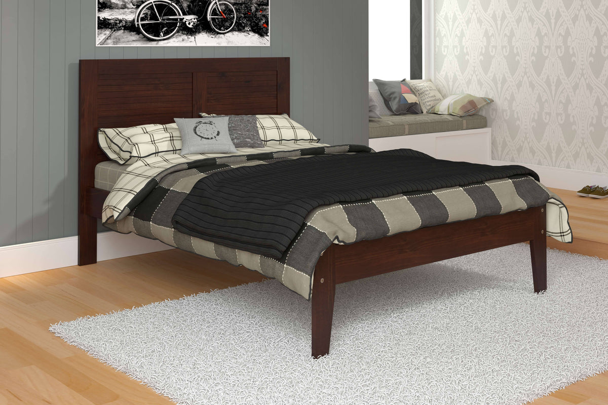 Cappuccino Full Panel Bed Z602