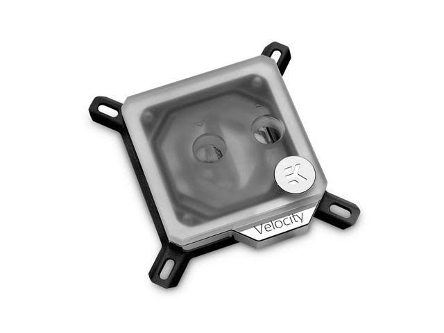 Nickel + Frosted Acryl Water Block H883168