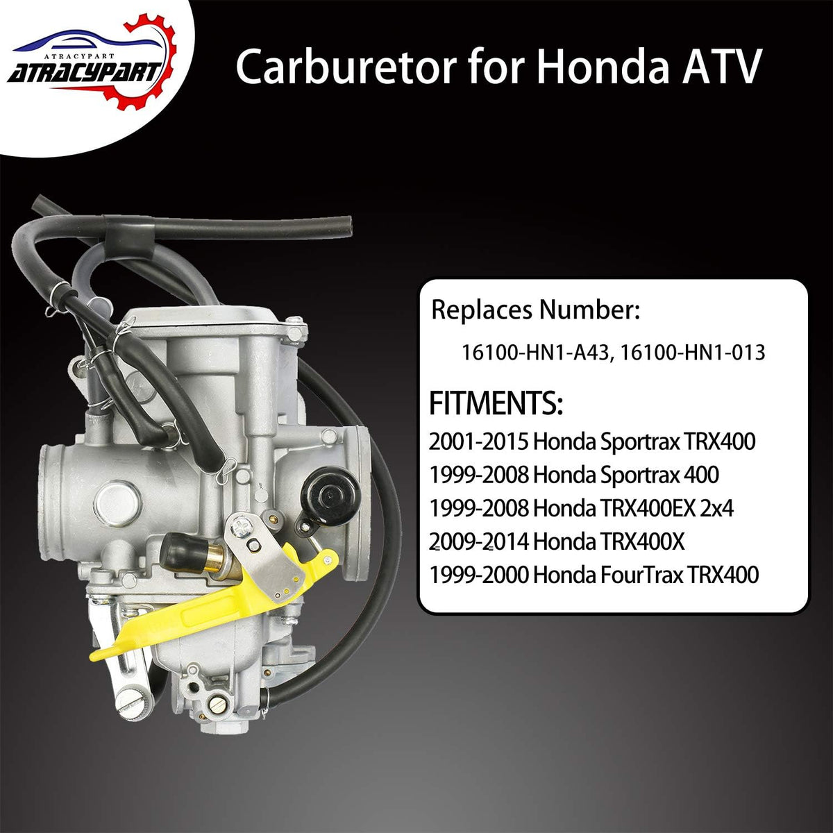 Carburetor for Honda Sportrax TRX400, Pack of 2 Y6111