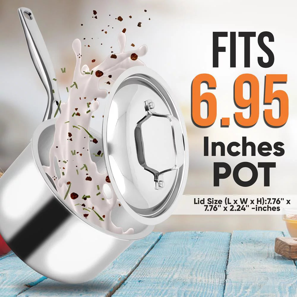 Stainless Steel 3 Quart Saucepot with Lid R322