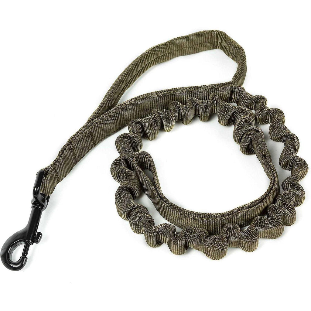 Tactical Dog Training Bungee Leash with 2 Control Handle Quick Release Nylon C1750