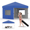 White Pop Up Canopy Tent with Roller Bag F8967