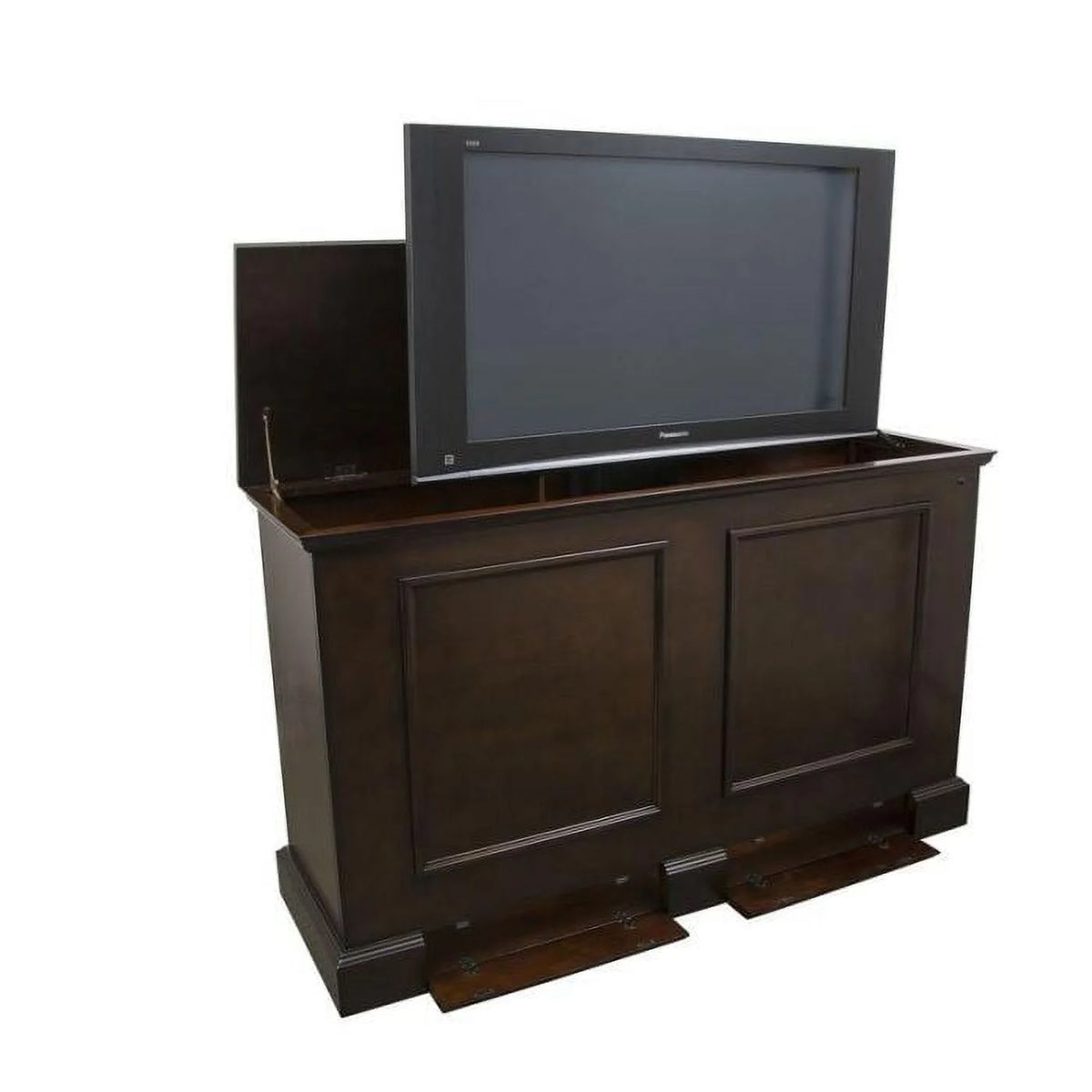 Espresso TV Lift Cabinet for Up To 60 in. Flat Screen J3479