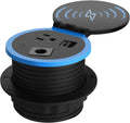 Desktop Power Grommet with Wireless Charger, USB C, Pack of 2 J8519