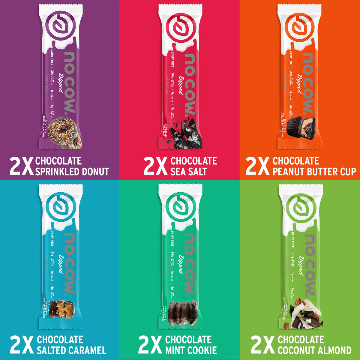 Protein Bars Sampler Pack Box of 12 U38554