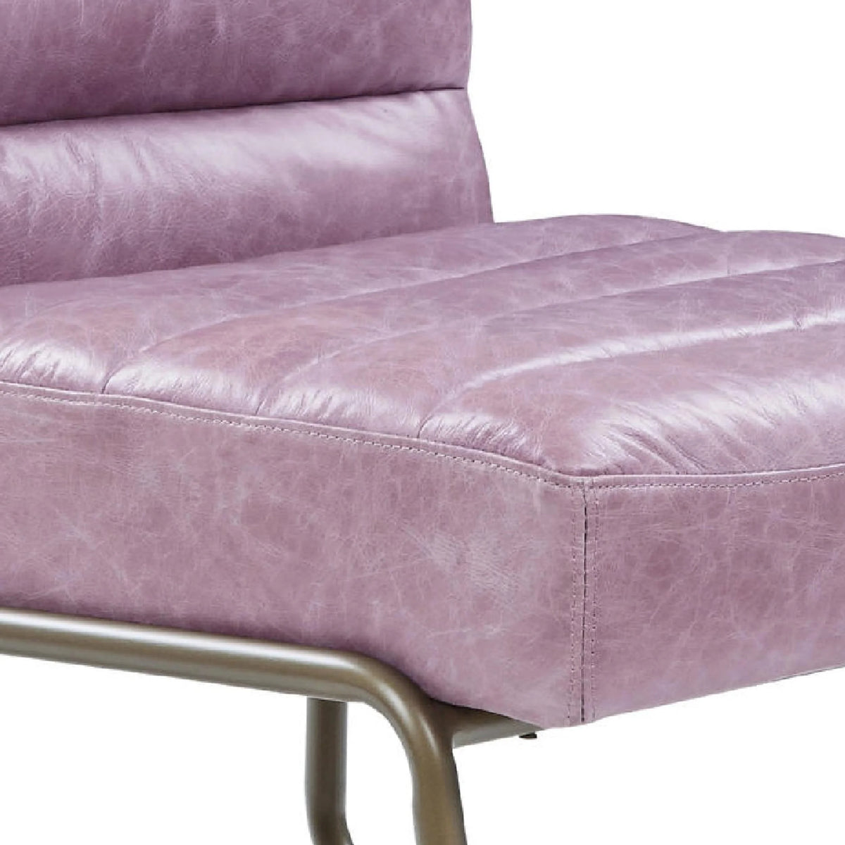 22 Inch Top Grain Leather Accent Chair S415808