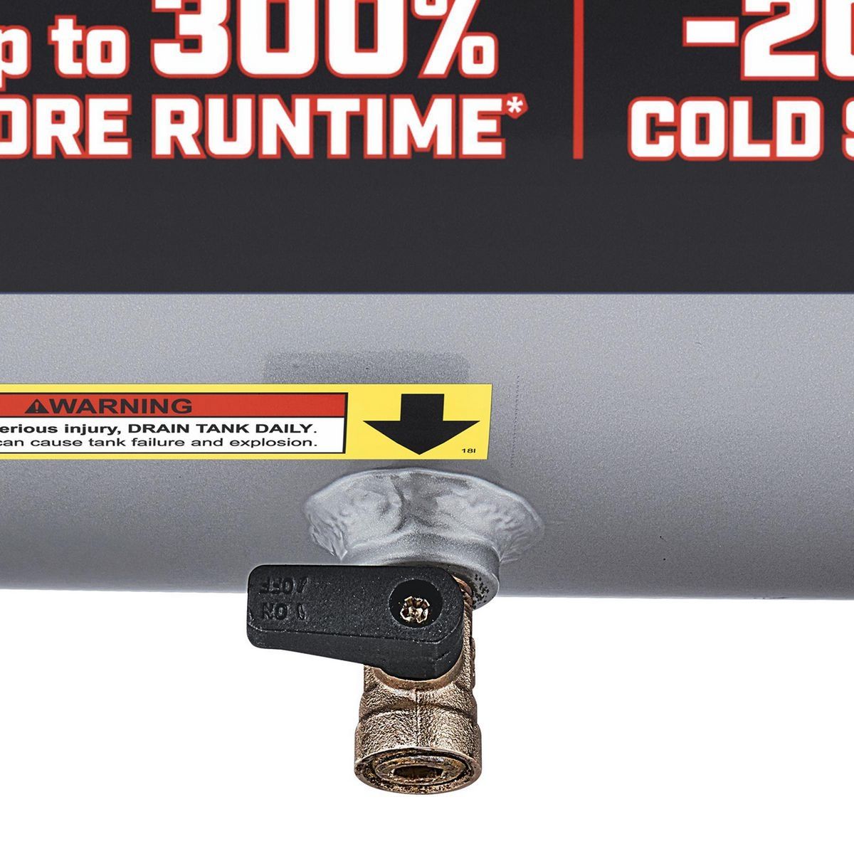 4 Gallon 200 PSI Oil-Free Air Compressor C52163